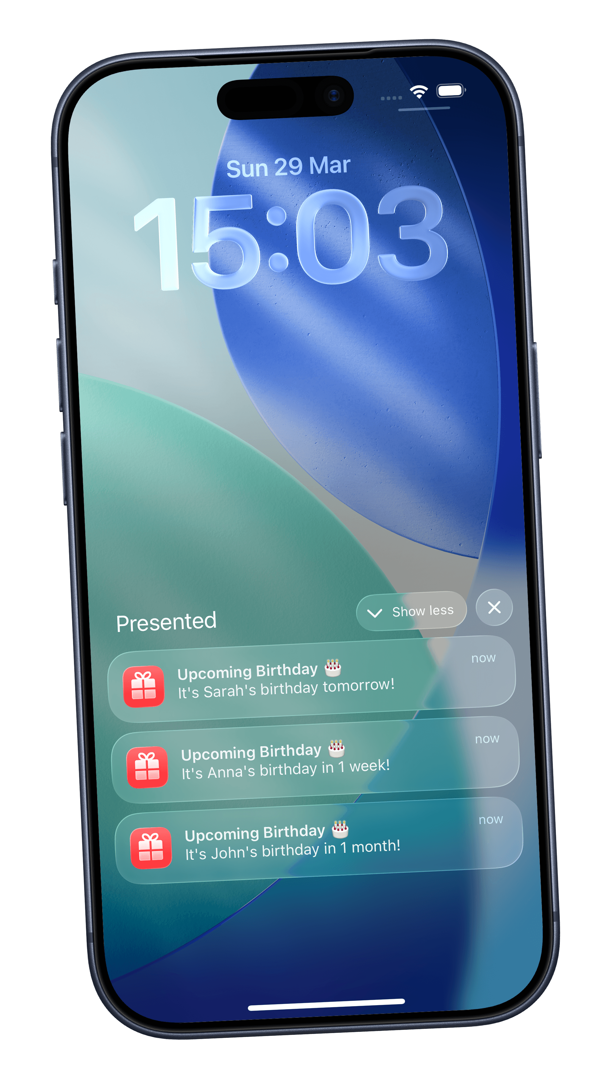 Presented app screenshot